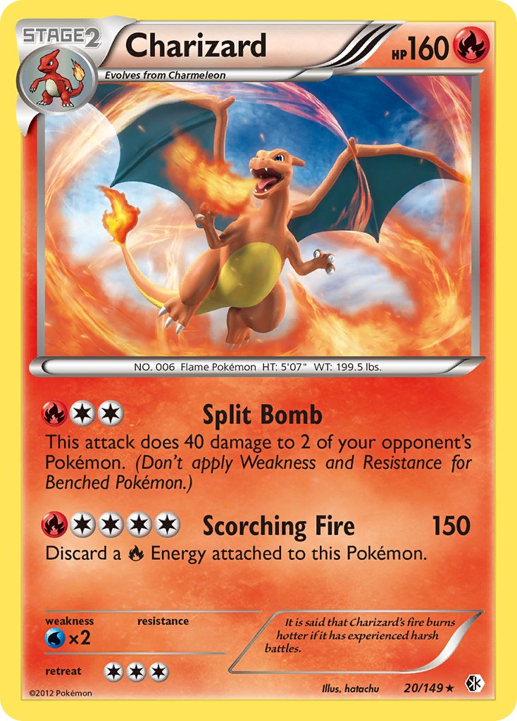 Charizard (20/149) (Cosmos Holo) (Blister Exclusive) [Black & White: Boundaries Crossed] - Comfy Hobbies
