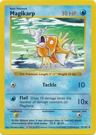 Magikarp (35/102) [Base Set Shadowless Unlimited] - Comfy Hobbies