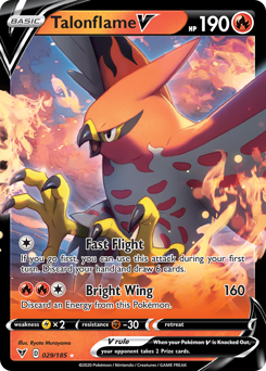 Talonflame V (029/185) [Sword & Shield: Vivid Voltage] - Comfy Hobbies
