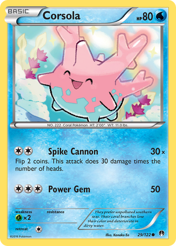 Corsola (29/122) [XY: BREAKpoint] - Comfy Hobbies