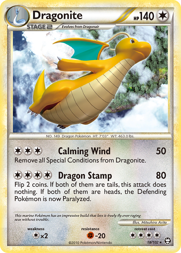 Dragonite (18/102) [HeartGold & SoulSilver: Triumphant] - Comfy Hobbies
