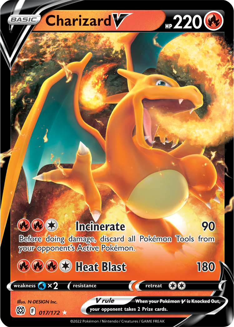 Charizard V (017/172) [Sword & Shield: Brilliant Stars] - Comfy Hobbies