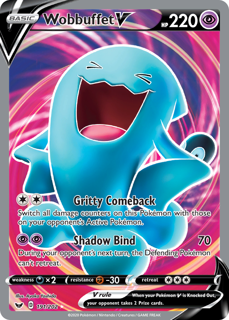 Wobbuffet V (191/202) [Sword & Shield: Base Set] - Comfy Hobbies