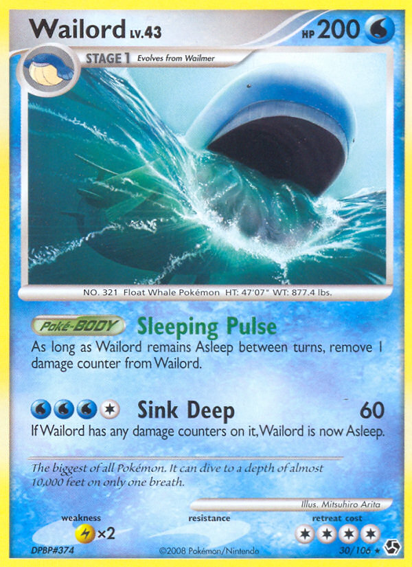 Wailord (30/106) [Diamond & Pearl: Great Encounters] - Comfy Hobbies