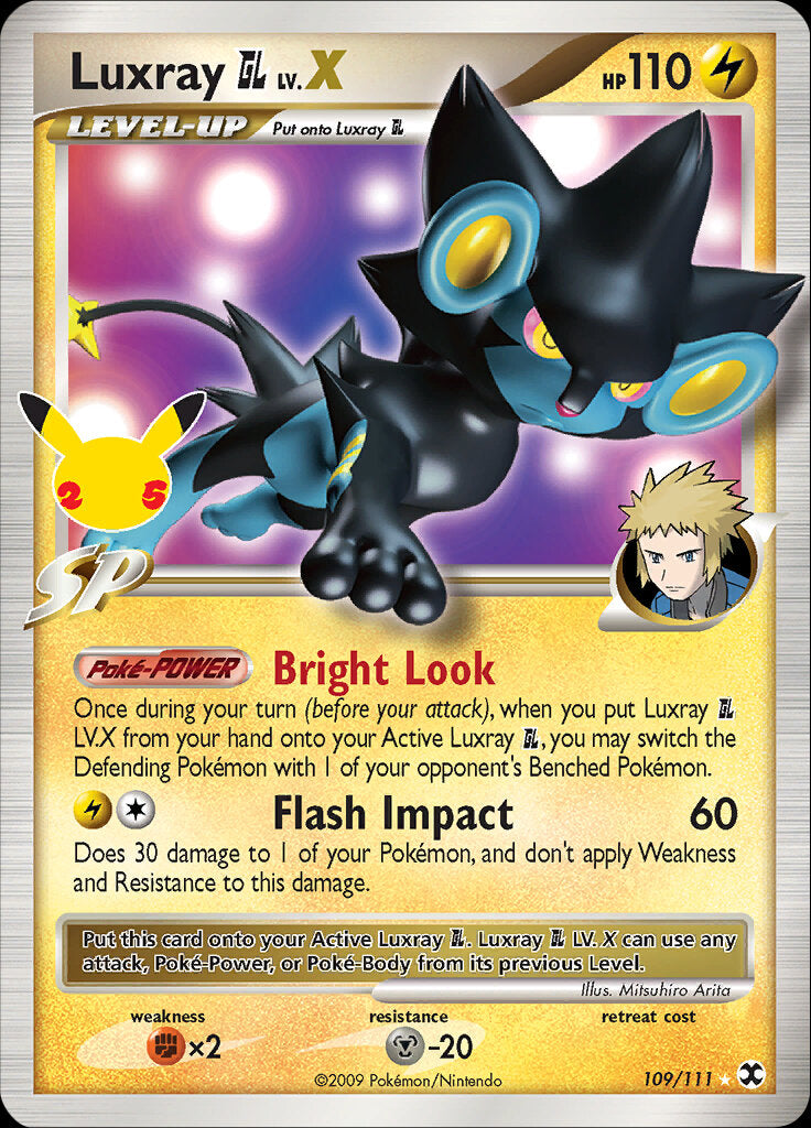 Luxray GL LV.X (109/111) [Celebrations: 25th Anniversary - Classic Collection] - Comfy Hobbies