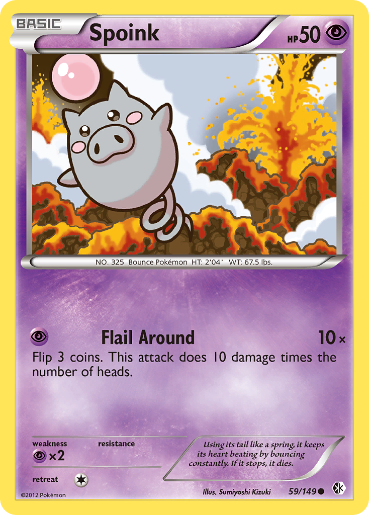 Spoink (59/149) [Black & White: Boundaries Crossed] - Comfy Hobbies