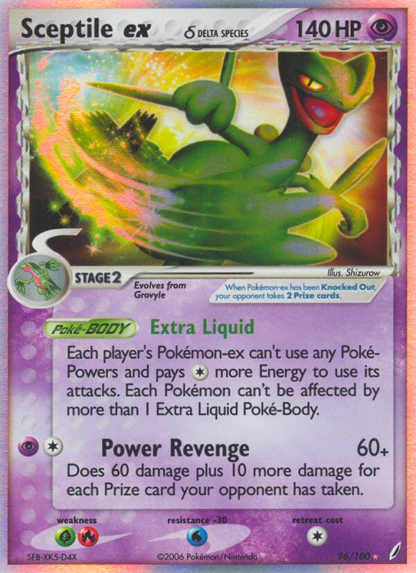 Sceptile ex (96/100) (Delta Species) [EX: Crystal Guardians] - Comfy Hobbies