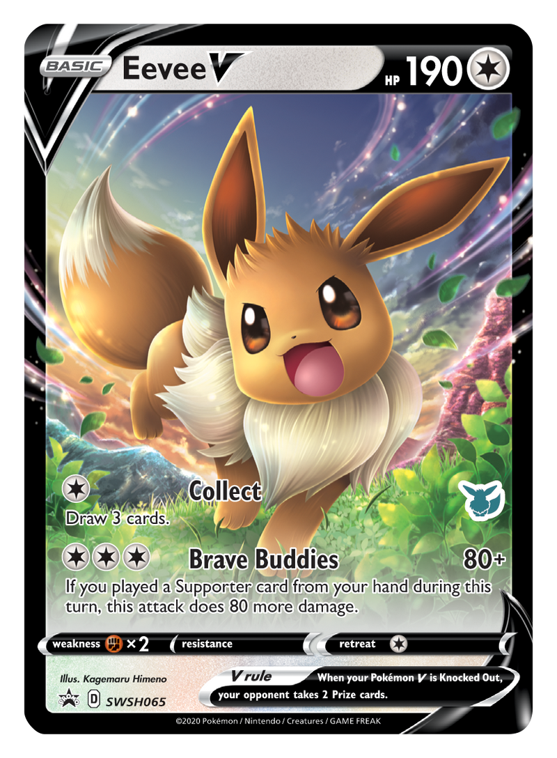 Eevee V (SWSH065) (Eevee Deck) [Battle Academy 2022] - Comfy Hobbies
