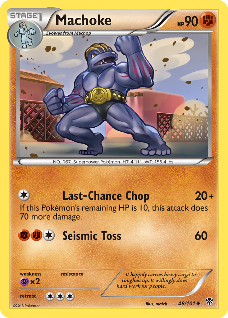 Machoke (48/101) [Black & White: Plasma Blast] - Comfy Hobbies