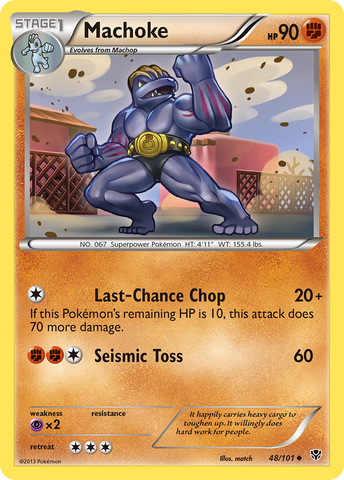 Machoke (48/101) [Black & White: Plasma Blast] - Comfy Hobbies