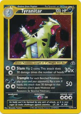 Tyranitar (12/75) [Neo Discovery Unlimited] - Comfy Hobbies