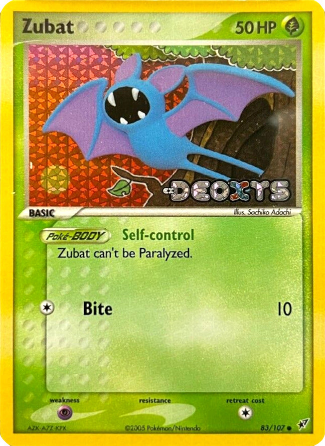 Zubat (83/107) (Stamped) [EX: Deoxys] - Comfy Hobbies