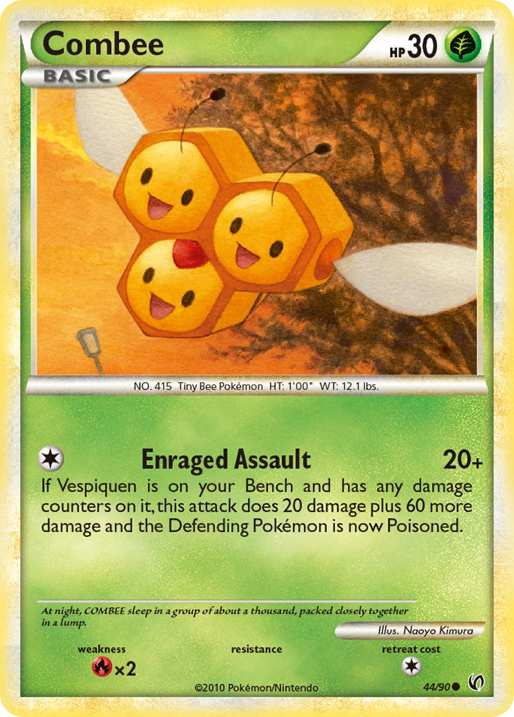 Combee (44/90) [HeartGold & SoulSilver: Undaunted] - Comfy Hobbies