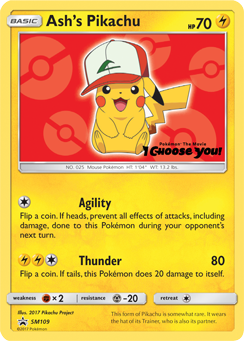 Ash's Pikachu (SM109) [Sun & Moon: Black Star Promos] - Comfy Hobbies