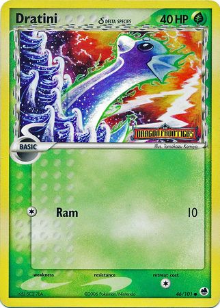Dratini (46/101) (Delta Species) (Stamped) [EX: Dragon Frontiers] - Comfy Hobbies