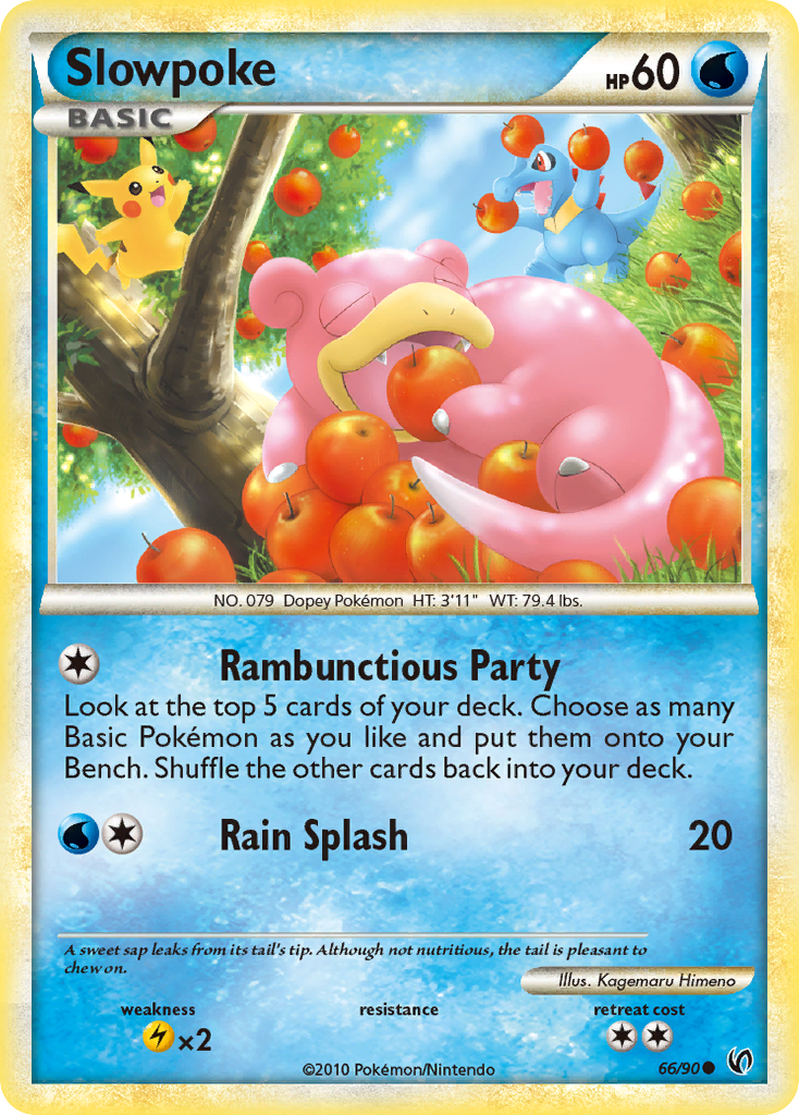 Slowpoke (66/90) [HeartGold & SoulSilver: Undaunted] - Comfy Hobbies