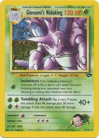 Giovanni's Nidoking (7/132) [Gym Challenge Unlimited] - Comfy Hobbies