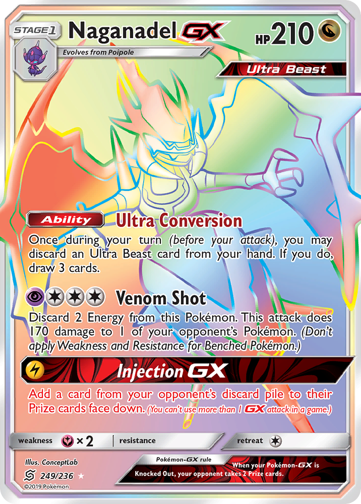Naganadel GX (249/236) [Sun & Moon: Unified Minds] - Comfy Hobbies