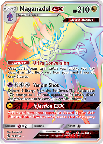 Naganadel GX (249/236) [Sun & Moon: Unified Minds] - Comfy Hobbies