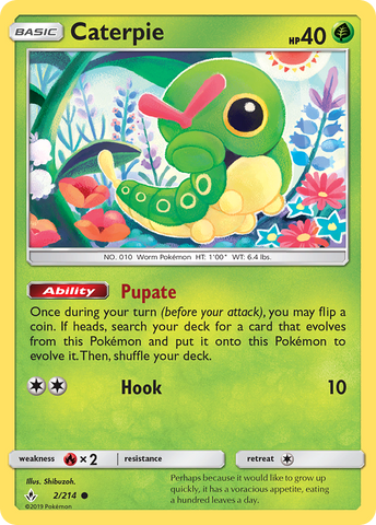 Caterpie (2/214) [Sun & Moon: Unbroken Bonds] - Comfy Hobbies