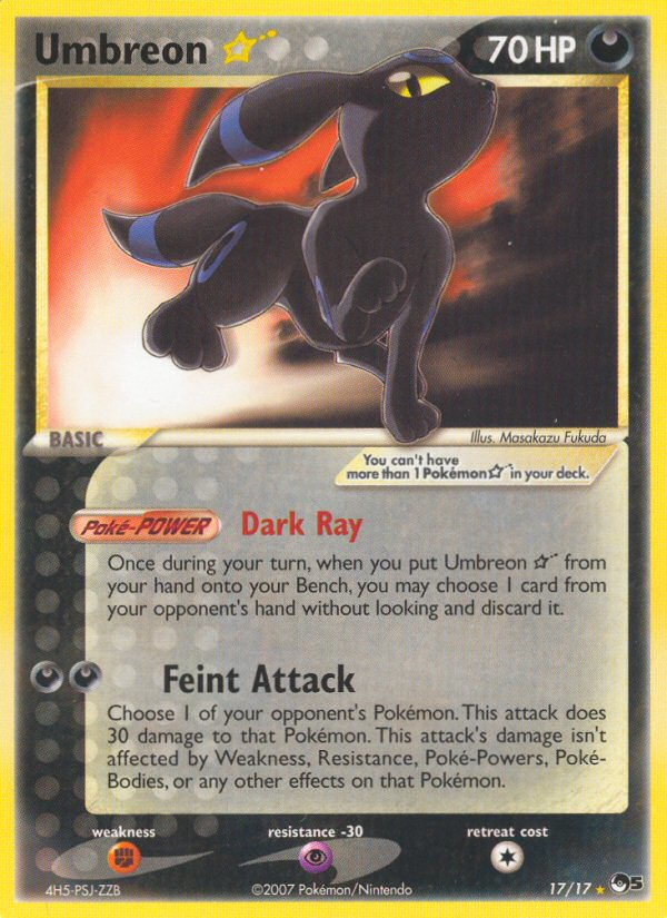 Umbreon Star (17/17) [POP Series 5] - Comfy Hobbies