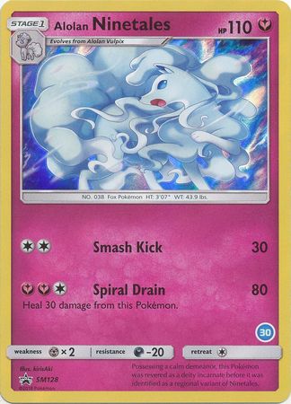 Alolan Ninetales (SM128) (Deck Exclusive #30) [Sun & Moon: Trainer Kit - Alolan Ninetales] - Comfy Hobbies