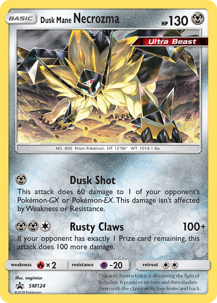 Dusk Mane Necrozma (SM124) [Sun & Moon: Black Star Promos] - Comfy Hobbies