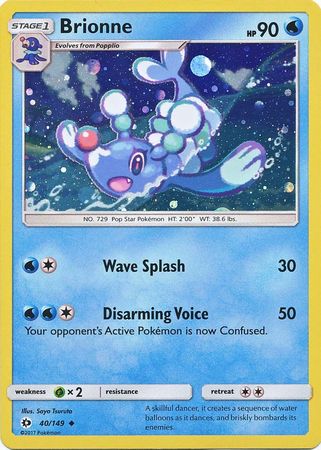 Brionne (40/149) (Cosmos Holo) [Sun & Moon: Base Set] - Comfy Hobbies