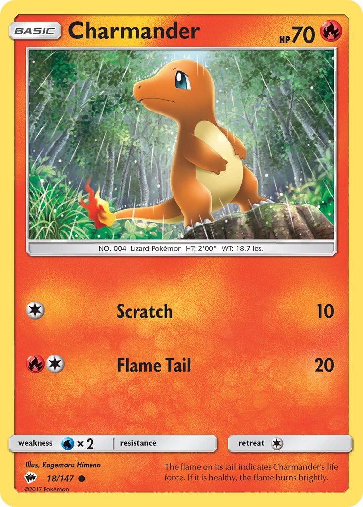 Charmander (18/147) [Sun & Moon: Burning Shadows] - Comfy Hobbies