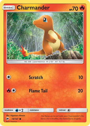 Charmander (18/147) [Sun & Moon: Burning Shadows] - Comfy Hobbies