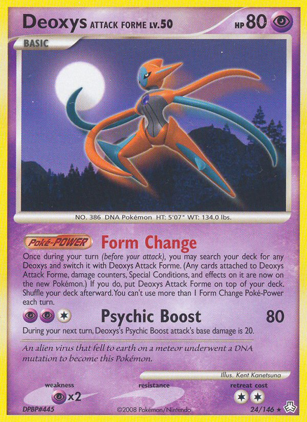 Deoxys Attack Forme (24/146) [Diamond & Pearl: Legends Awakened] - Comfy Hobbies