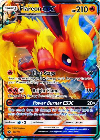 Flareon GX (SM171) (Jumbo Card) [Sun & Moon: Black Star Promos] - Comfy Hobbies