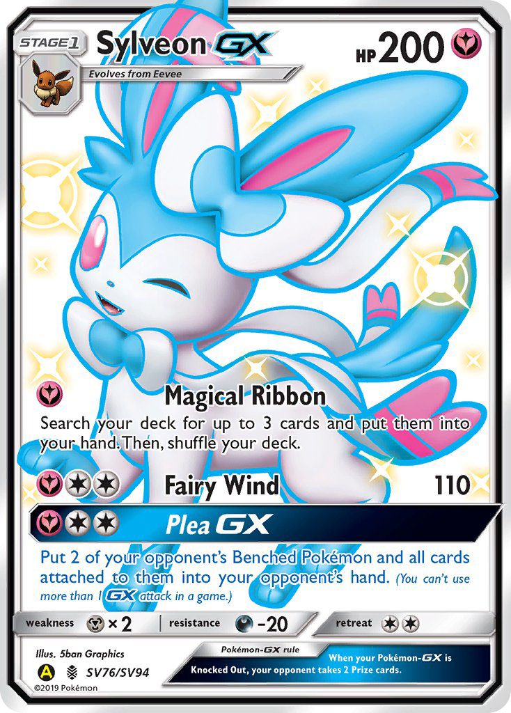 Sylveon GX (SV76/SV94) [Sun & Moon: Hidden Fates - Shiny Vault] - Comfy Hobbies