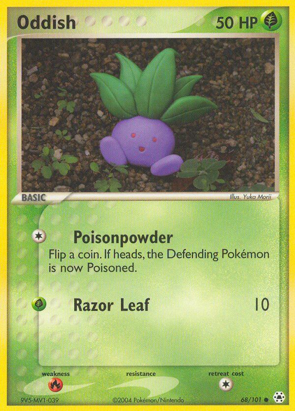 Oddish (68/101) [EX: Hidden Legends] - Comfy Hobbies