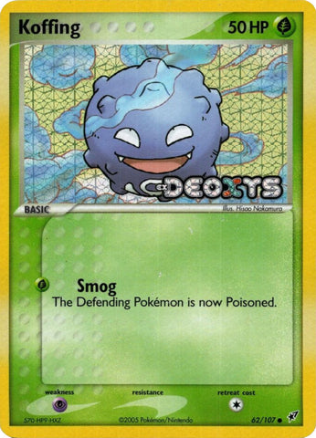 Koffing (62/107) (Stamped) [EX: Deoxys] - Comfy Hobbies