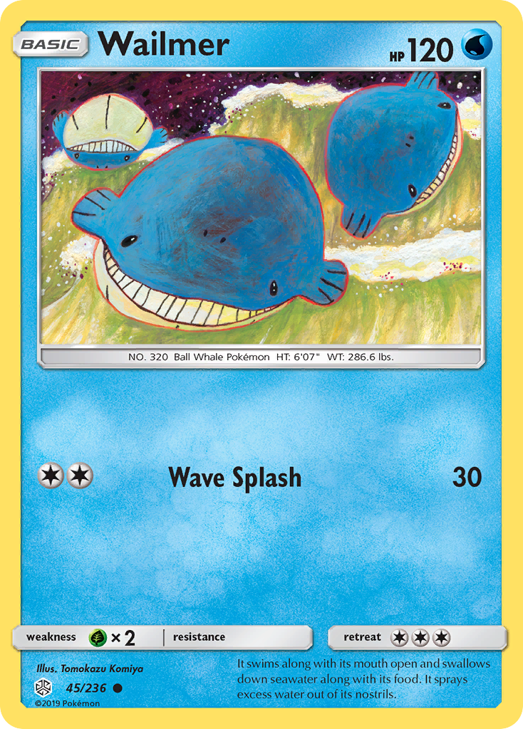 Wailmer (45/236) [Sun & Moon: Cosmic Eclipse] - Comfy Hobbies