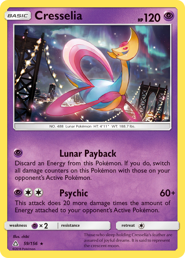 Cresselia (59/156) [Sun & Moon: Ultra Prism] - Comfy Hobbies