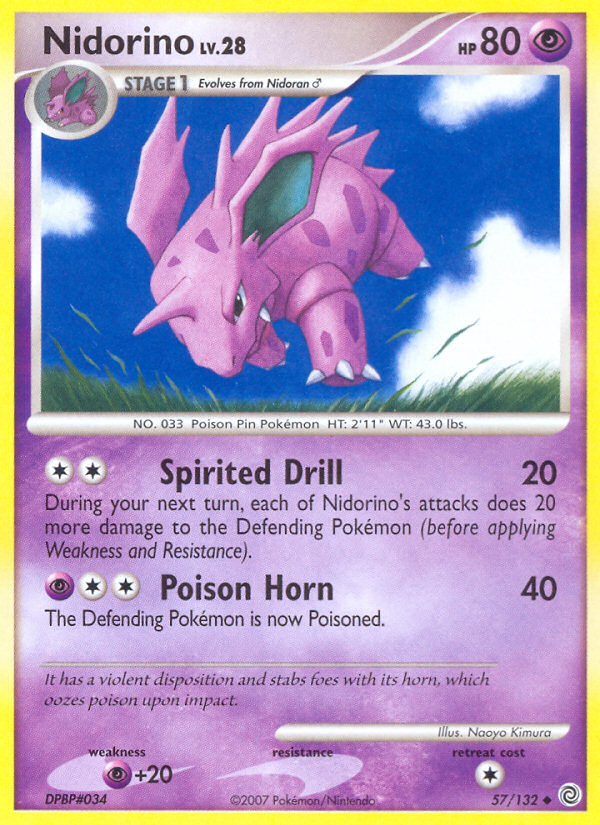 Nidorino (57/132) [Diamond & Pearl: Secret Wonders] - Comfy Hobbies
