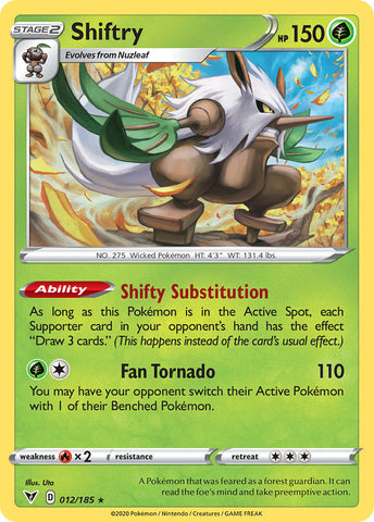 Shiftry (012/185) [Sword & Shield: Vivid Voltage] - Comfy Hobbies