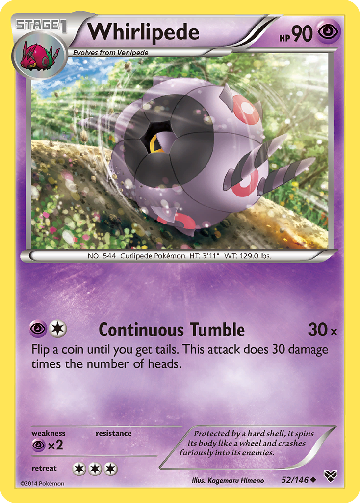 Whirlipede (52/146) [XY: Base Set] - Comfy Hobbies