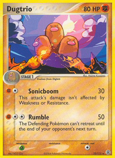 Dugtrio (22/112) [EX: FireRed & LeafGreen] - Comfy Hobbies