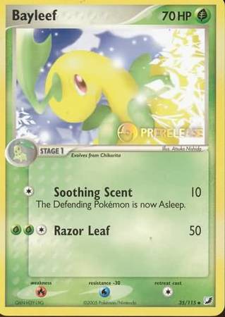 Bayleef (35/115) (Prerelease Promo) [Nintendo: Black Star Promos] - Comfy Hobbies