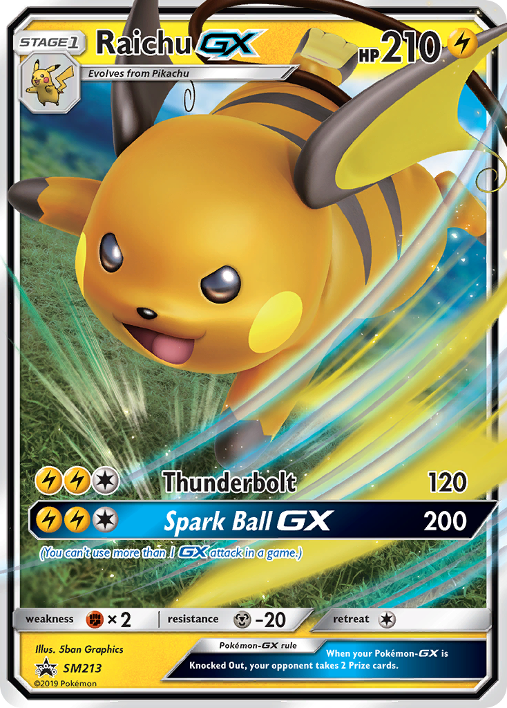 Raichu GX (SM213) [Sun & Moon: Black Star Promos] - Comfy Hobbies