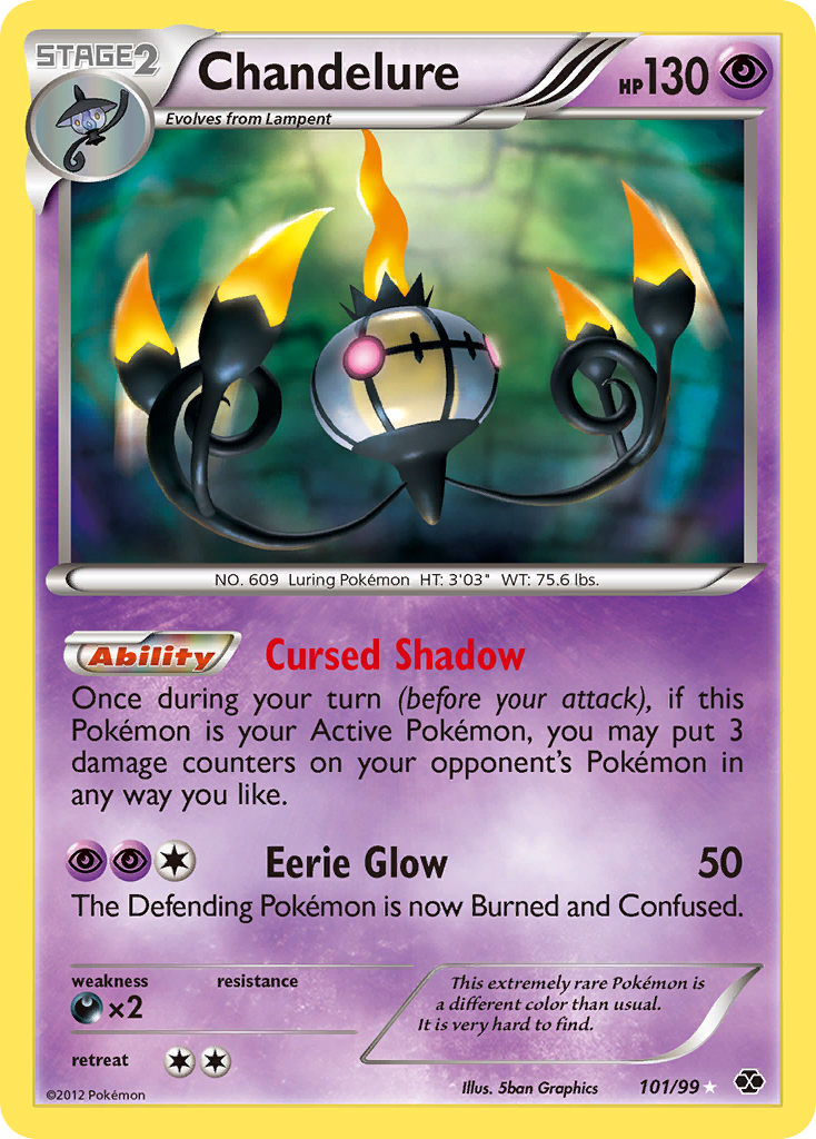 Chandelure (101/99) [Black & White: Next Destinies] - Comfy Hobbies