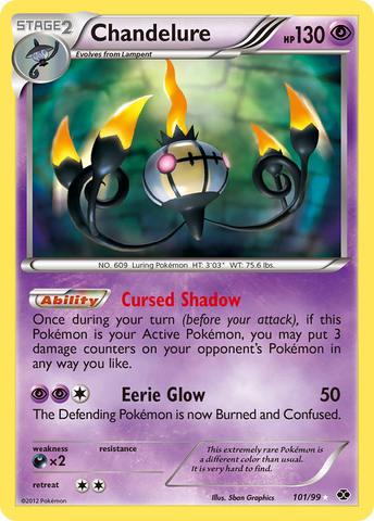 Chandelure (101/99) [Black & White: Next Destinies] - Comfy Hobbies