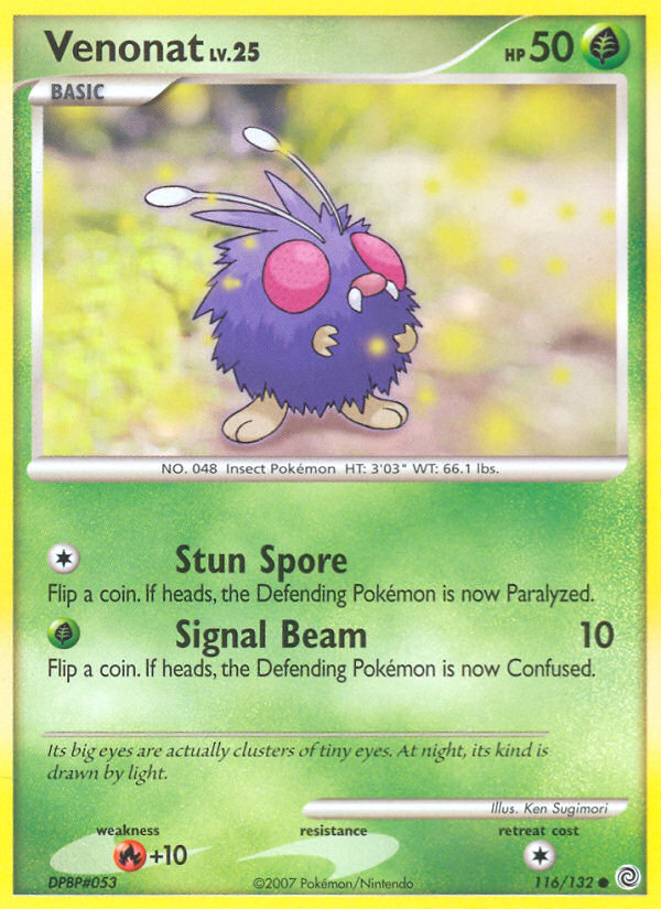Venonat (116/132) [Diamond & Pearl: Secret Wonders] - Comfy Hobbies