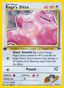 Koga's Ditto (10/132) [Gym Challenge 1st Edition] - Comfy Hobbies