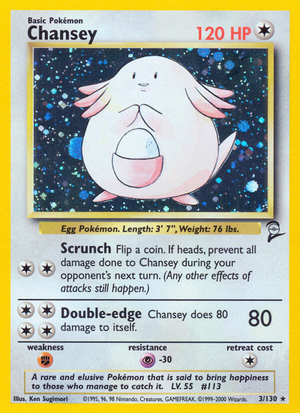 Chansey (3/130) [Base Set 2] - Comfy Hobbies