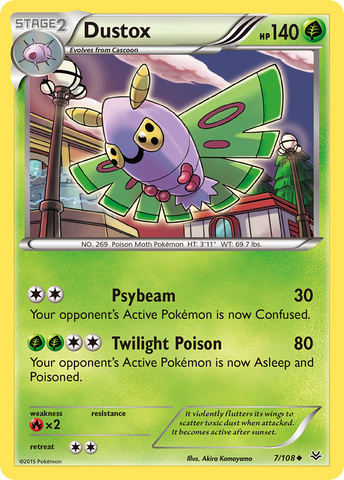 Dustox (7/108) [XY: Roaring Skies] - Comfy Hobbies