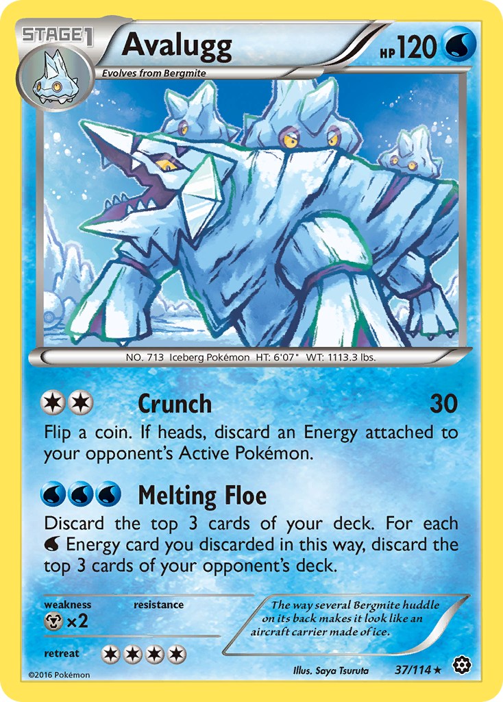 Avalugg (37/114) [XY: Steam Siege] - Comfy Hobbies